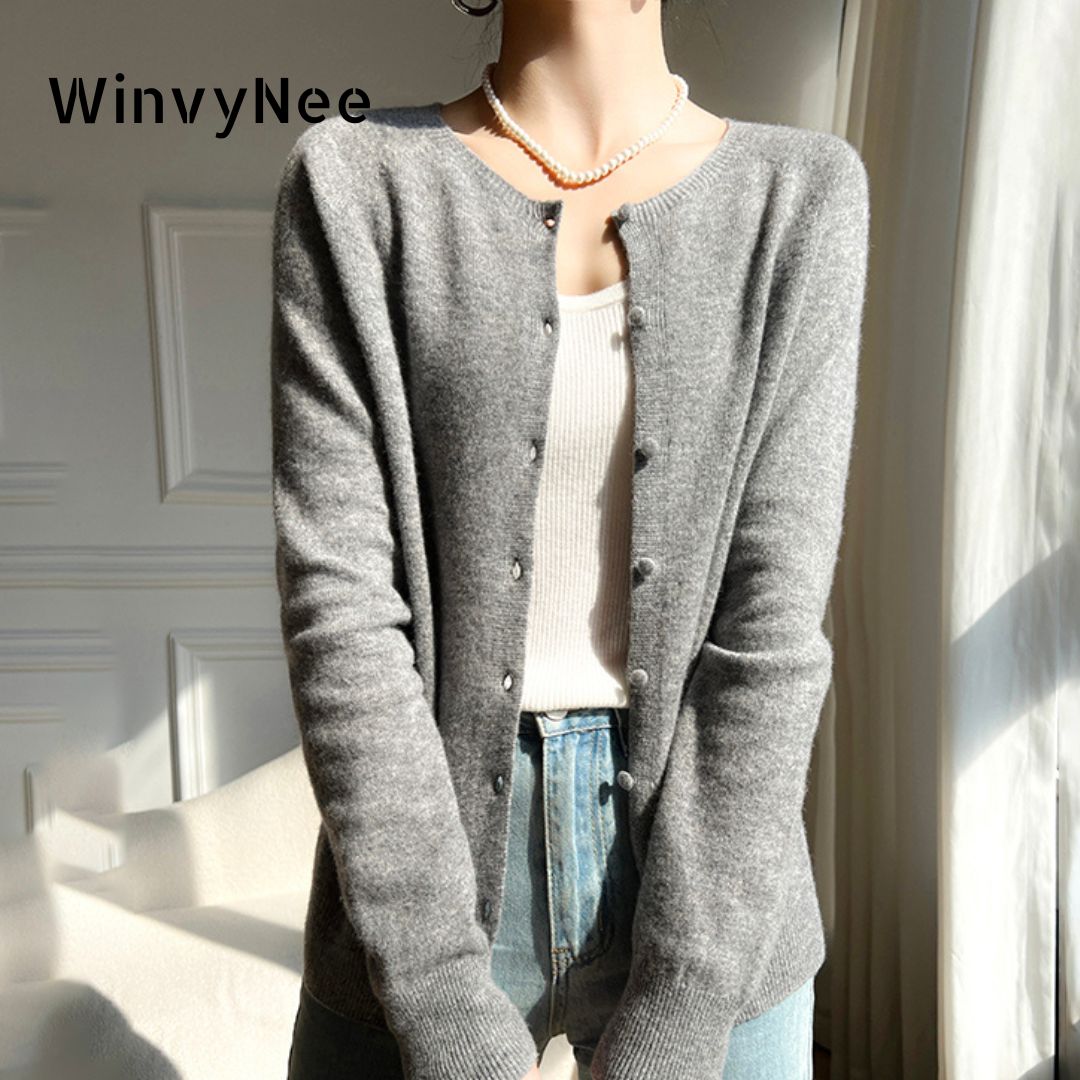 Wool Coat Peacoat - WinvyNee-Cardigans en laine pour femmes, pulls
