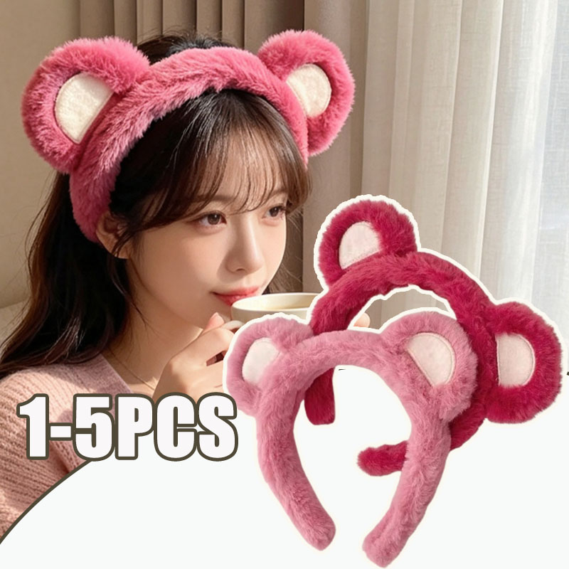 Winter Headband Fleece - 1-5 Pièces Serre-tête en peluche mignon
