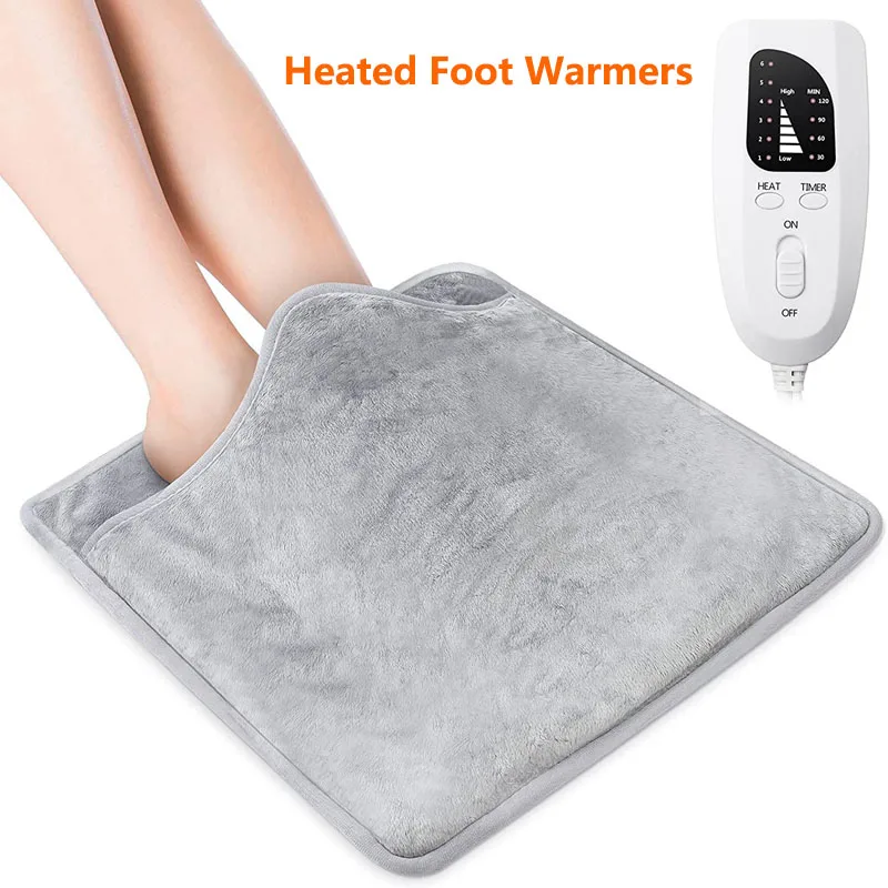 Hand Warmer Electric - Chauffe-pieds électrique lavable, coussins chauffants, pantoufles