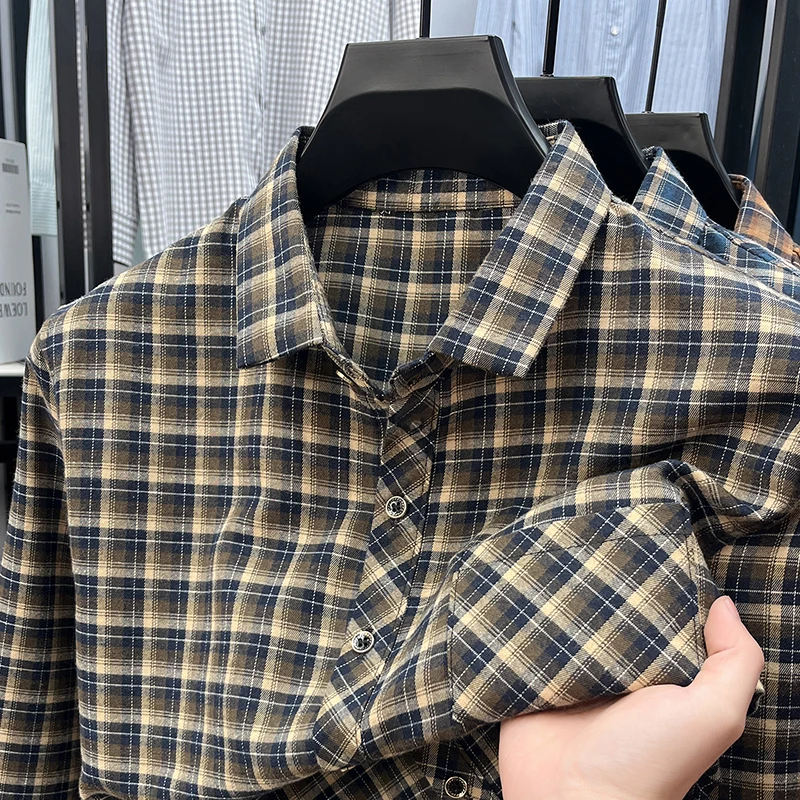 Flannel Shirt Lined - Chemise à carreaux pour homme à