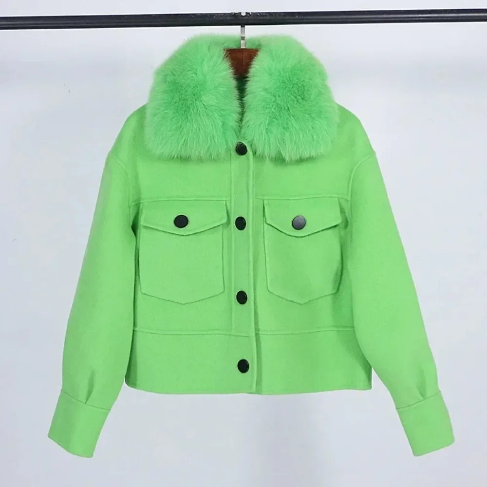 Laine femmes manteau de fourru - Wool Coat Peacoat avis et prix
