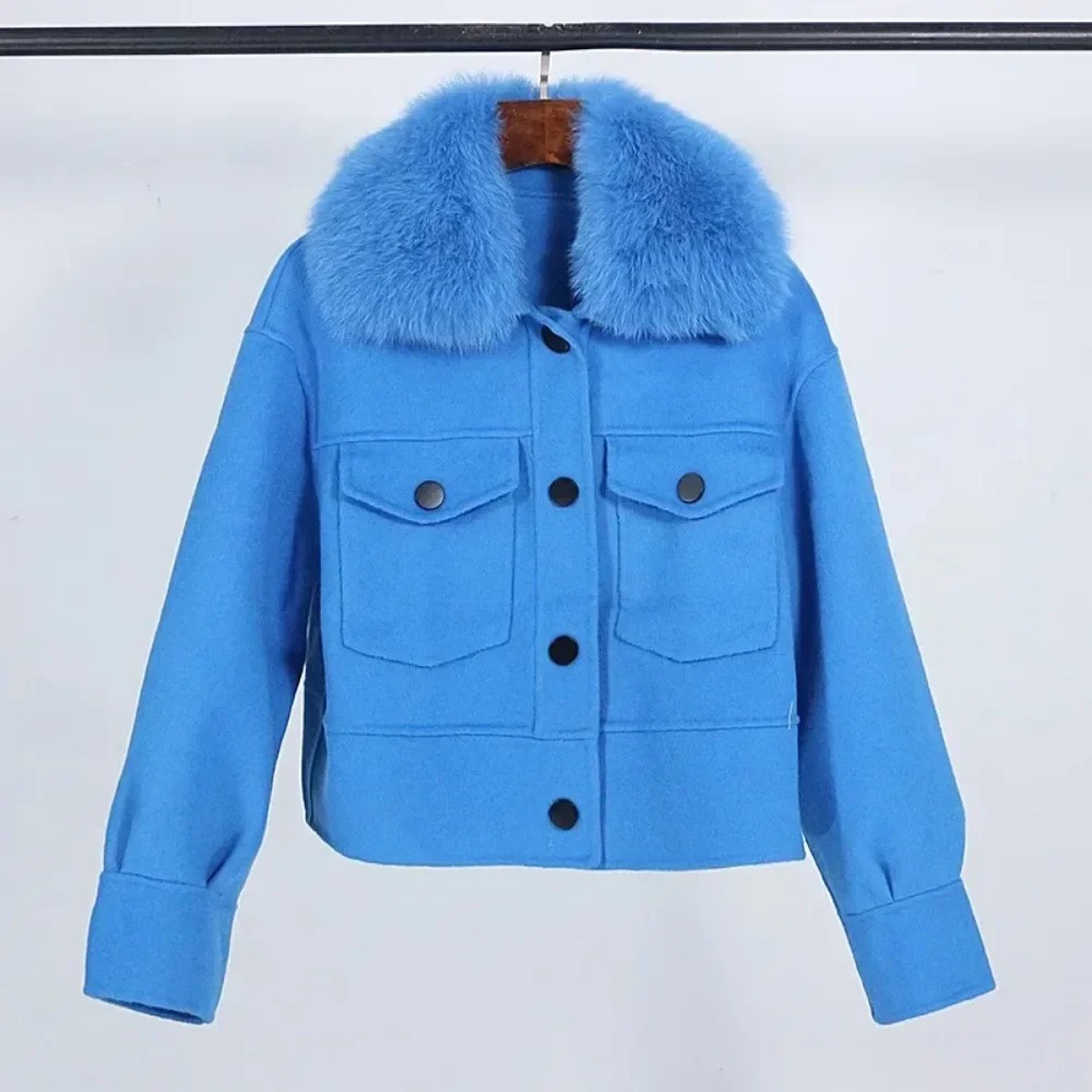 Laine femmes manteau de fourru - Wool Coat Peacoat avis et prix