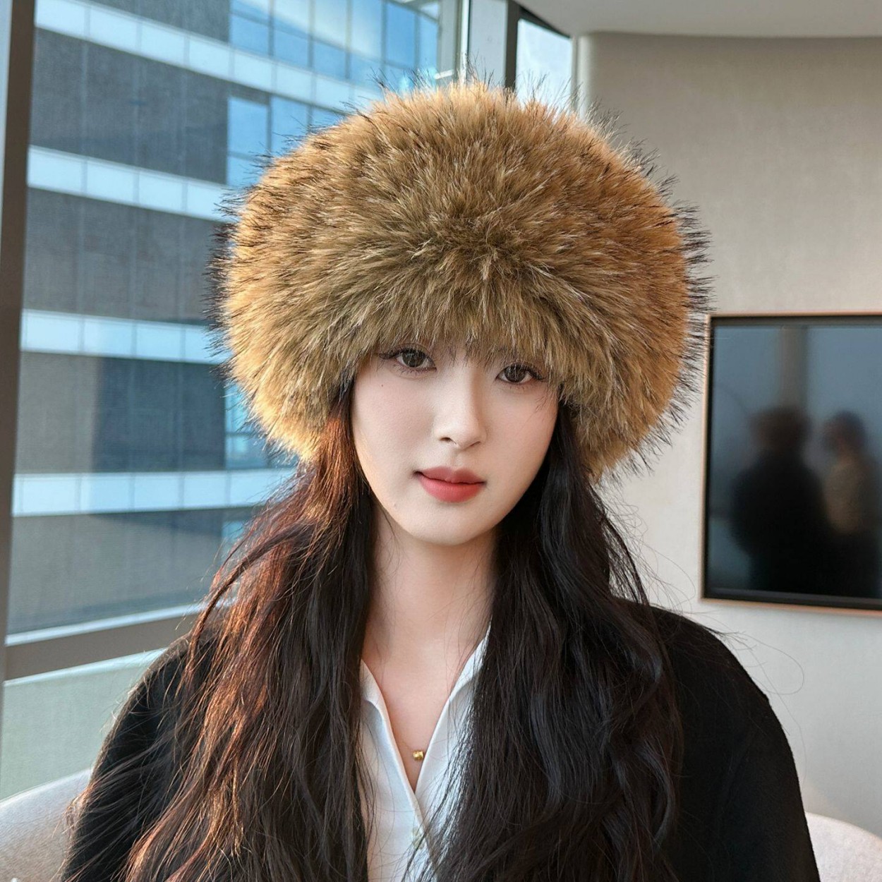 Chapeau circulaire ouvert en f - Knit Beanie Hat Warm avis et prix