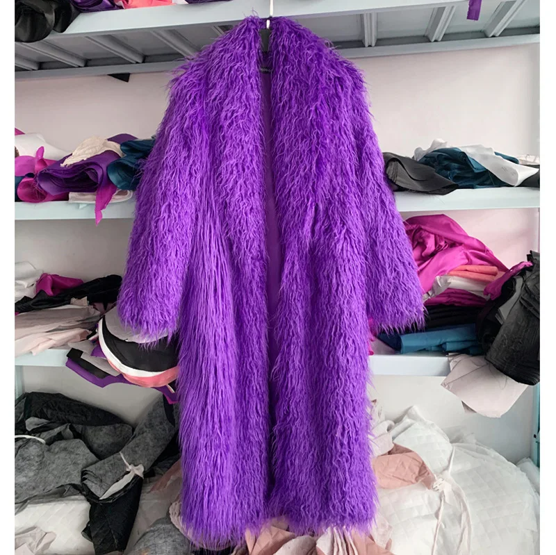 Femmes Imitation mouton fausse - Wool Coat Peacoat avis et prix