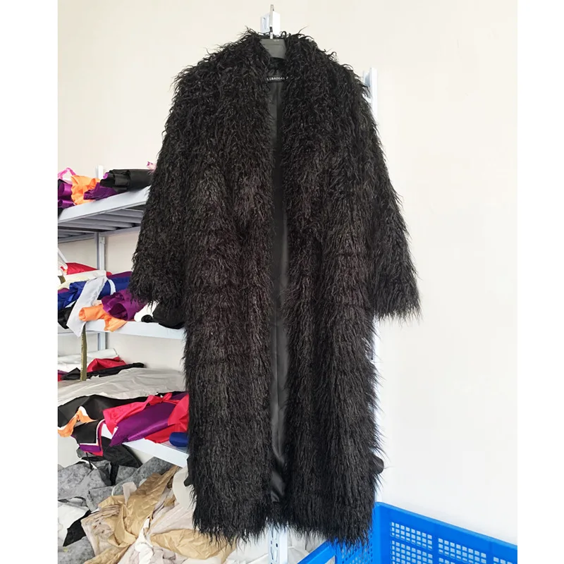 Femmes Imitation mouton fausse - Wool Coat Peacoat avis et prix