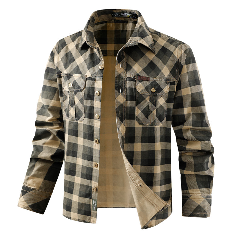 Chemise à carreaux en pur coto - Flannel Shirt Lined avis et prix